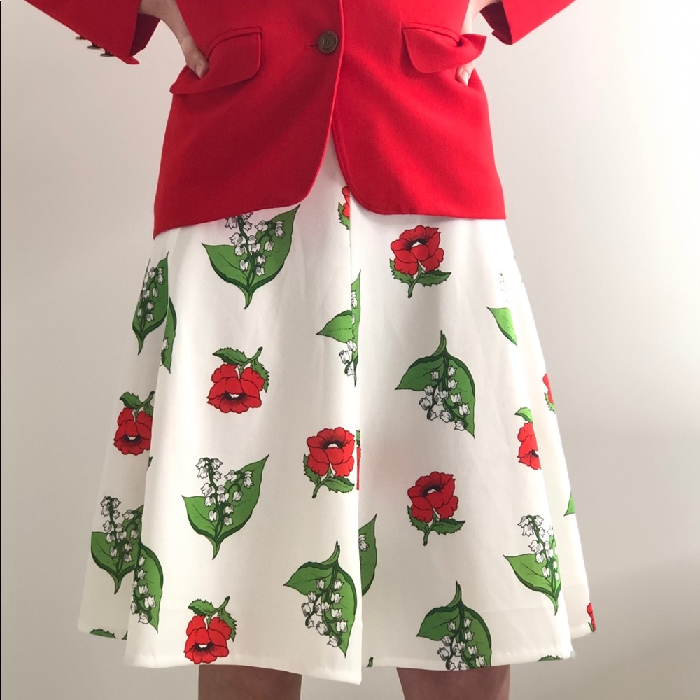 Vintage handmade floral skirt